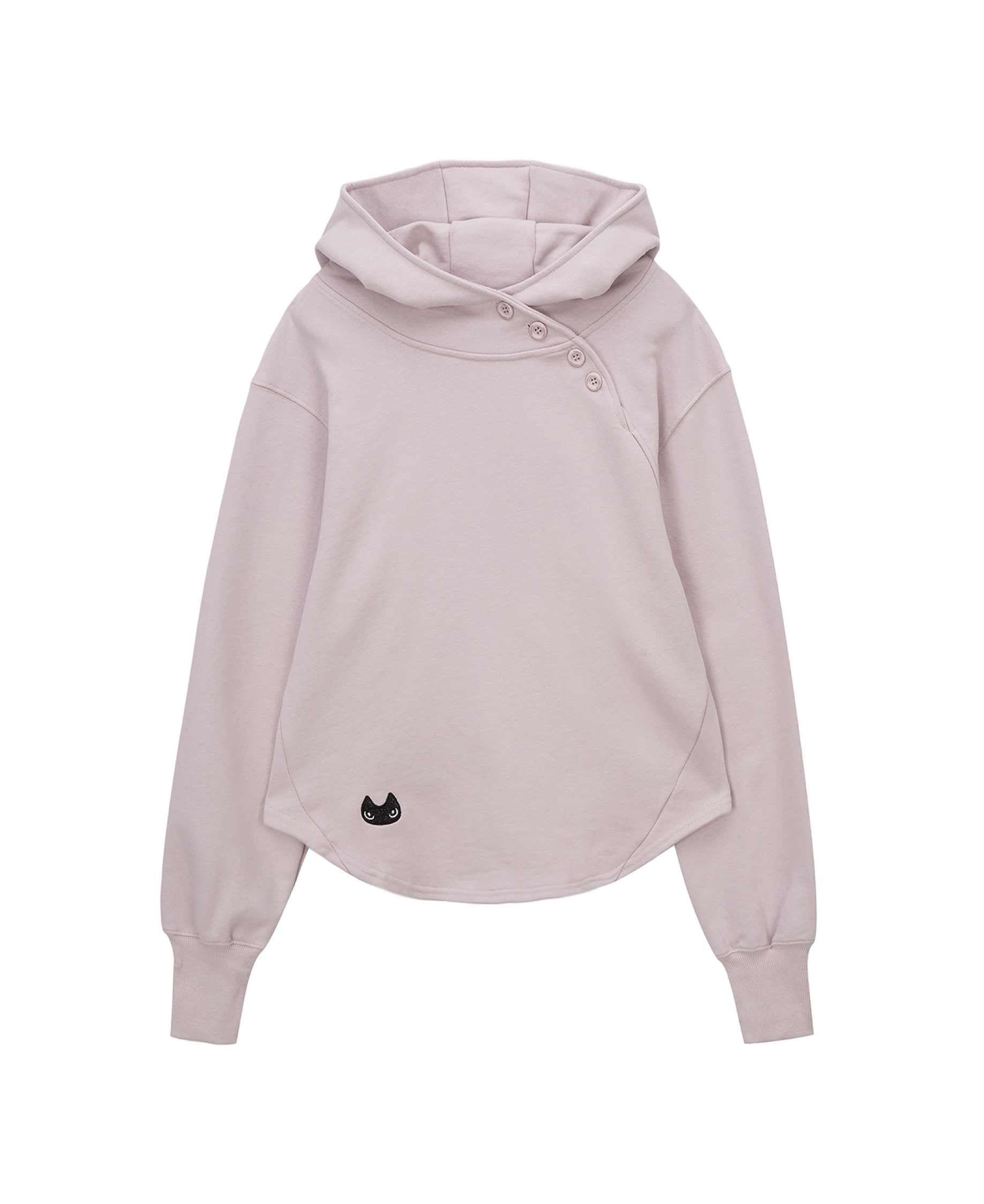 Hugging Button-up hoodie (pink)