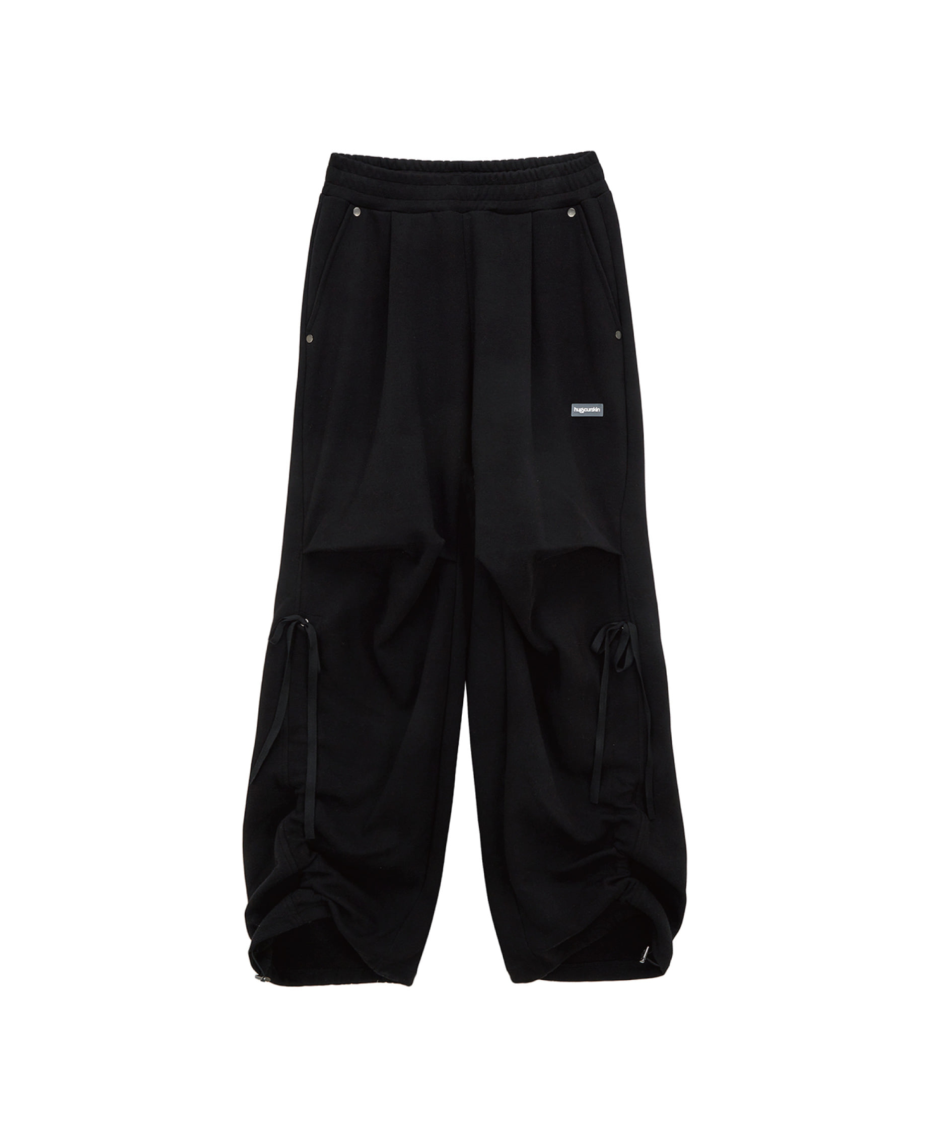 Wide jogger pants (black)